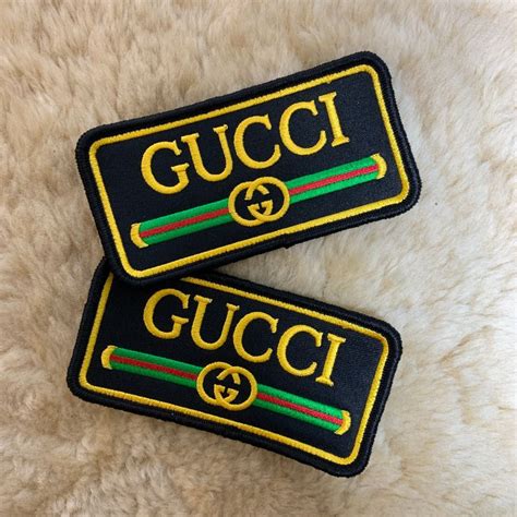 gucci logo patch|Gucci iron on patches.